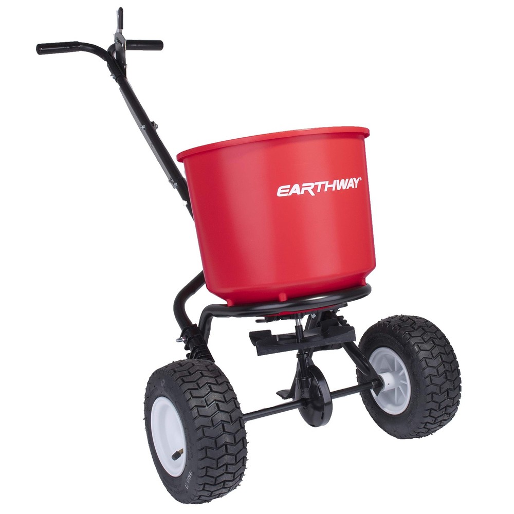 EarthWay 2600A-PLUS Fertilizer Spreader, 40lb Hopper Capacity, Red, Durable, ...