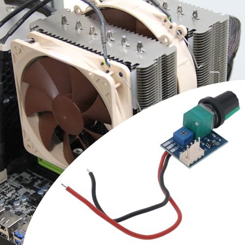 2pcs DC12V PWM Fan Speed ​​Controller with Push Switch for Fan Control