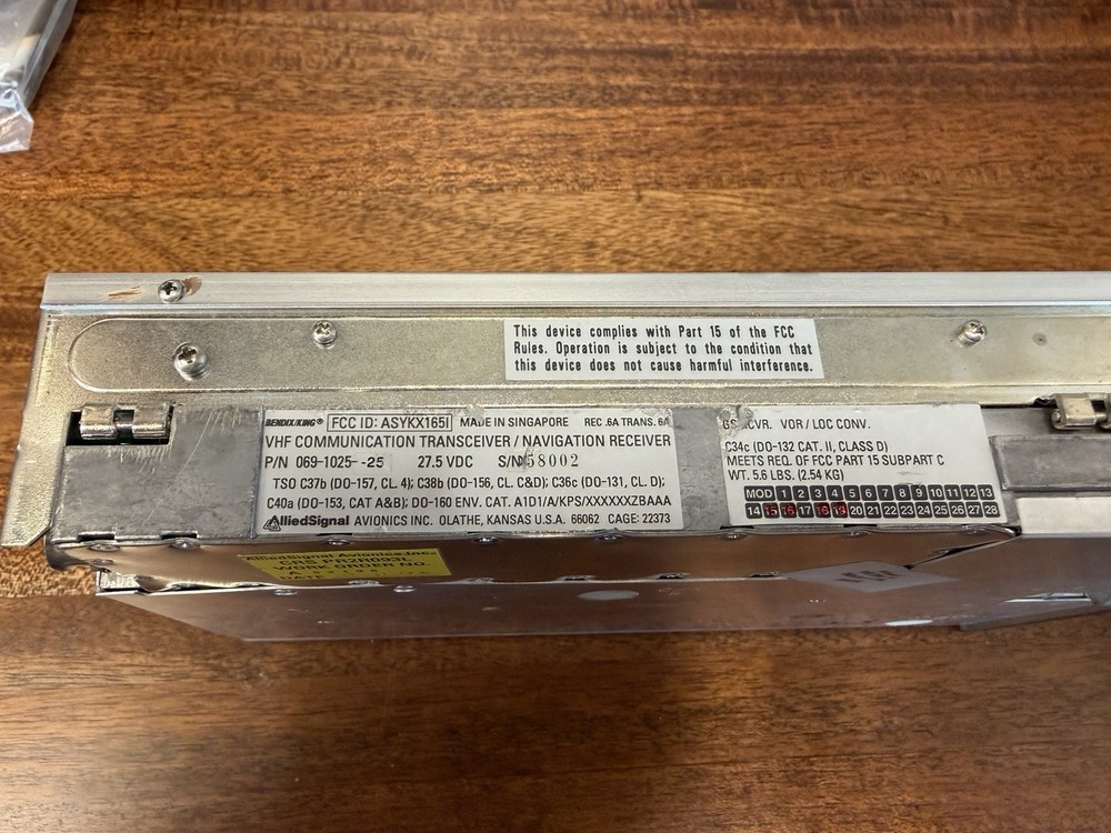 Bendix/King KX 165 NAV/COM With Glideslope GS