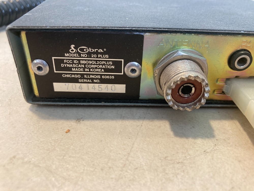 Cobra 20 Plus CB Radio Transceiver 40 Channel Model