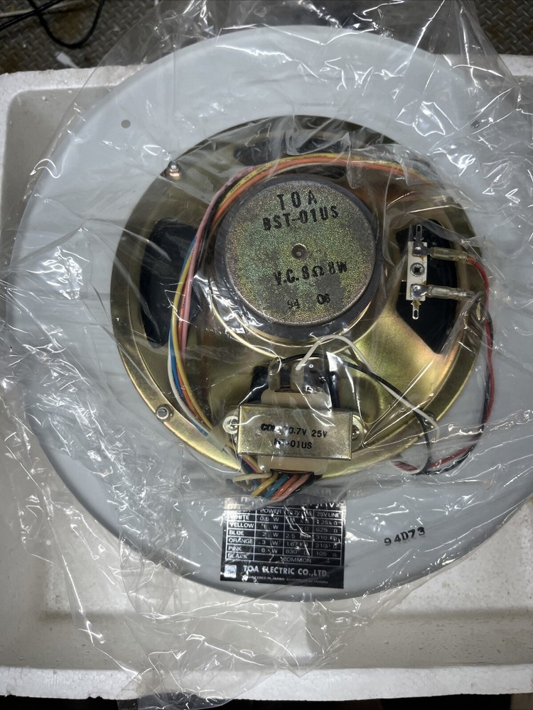 TOA Electronics PC-671RV Flush Mount Ceiling or Wall Speaker