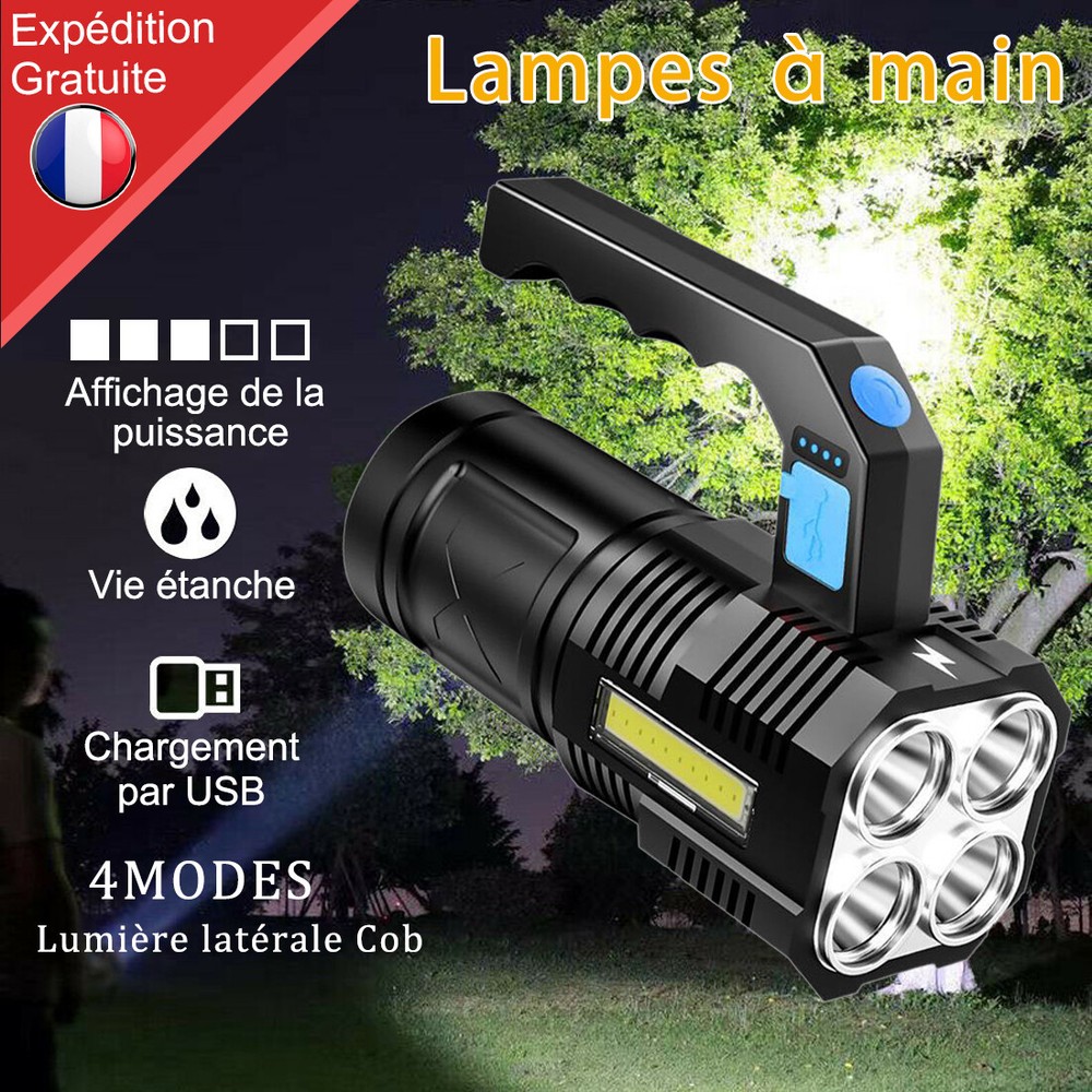 Super Bright 99000000LM LED Torch Tactical Flashlight USB Rechargeable Lantern