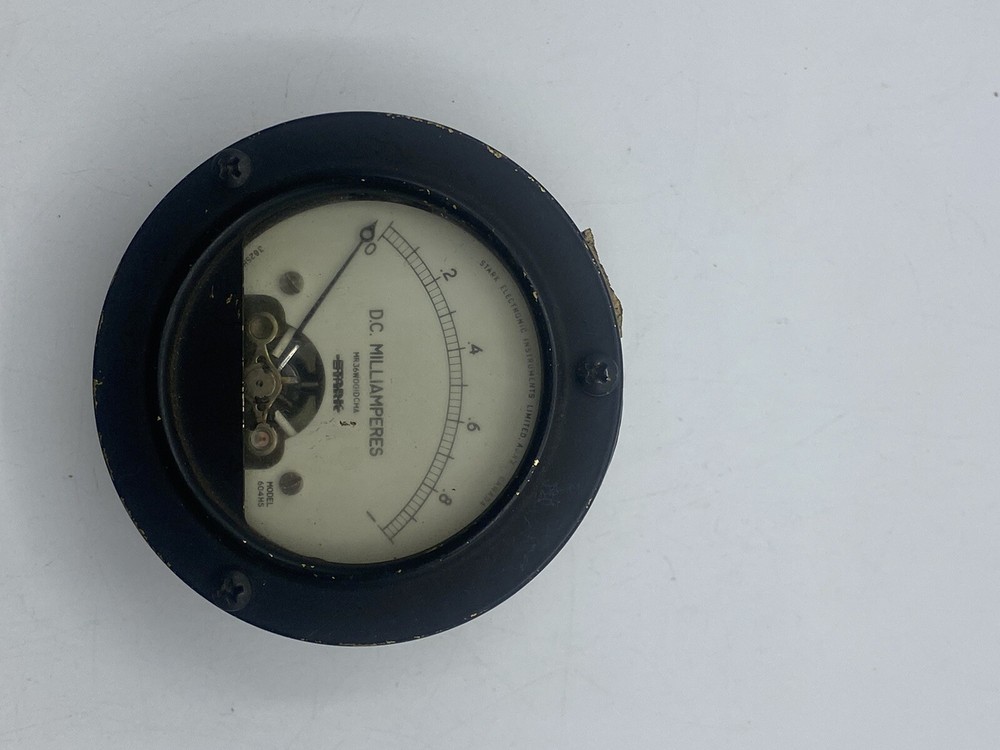 Vintage STARK 604 Panel Meter DC Milliamperes MR 36 W