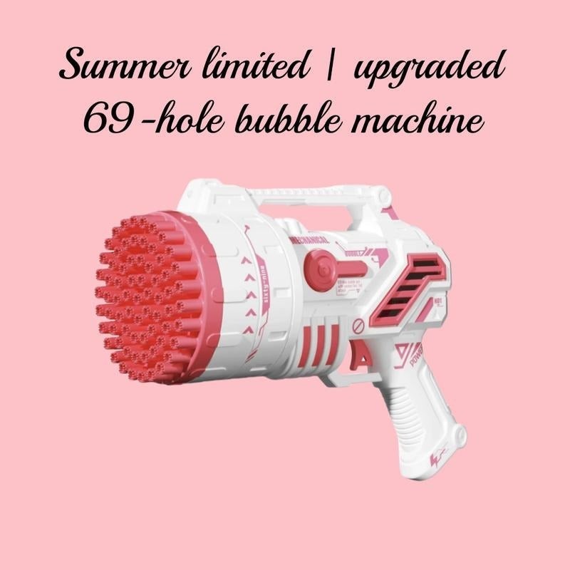 Bubble Machine -69 Holes Bubble Gun Blower Bubbles Toy