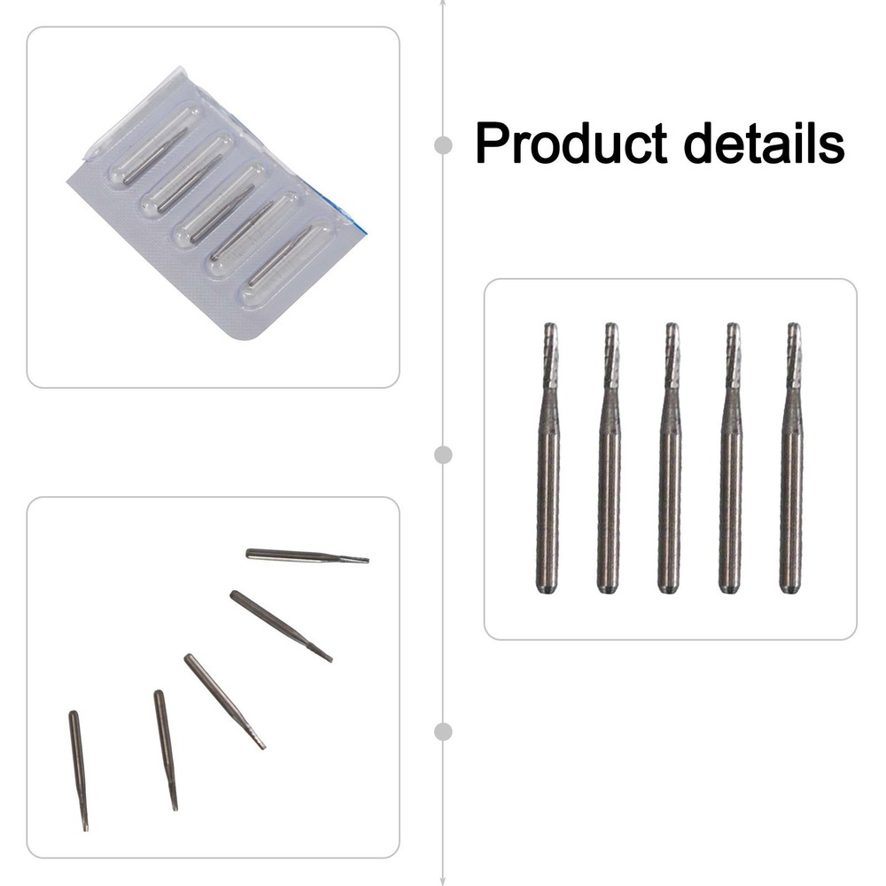 5PCS Automotive Drill Bits for Windshield Fixing 1mm Tapered Carbide Tools