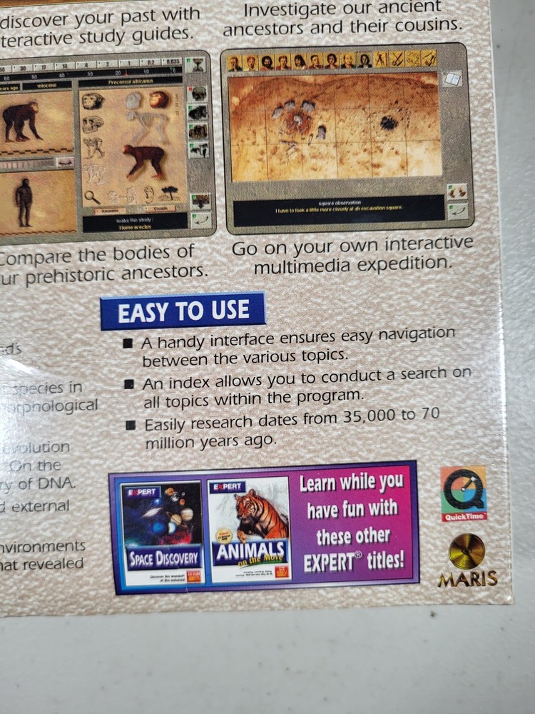 Evolution Of Man Expert Software CD-ROM Windows 95 New Sealed