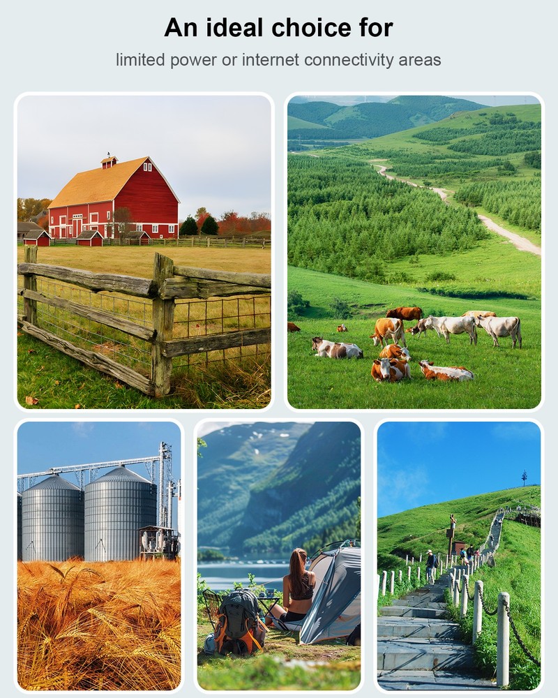 2pc 4G LTE Cellular Solar Wireless Security Camera Lifetime Free Unlimited Data