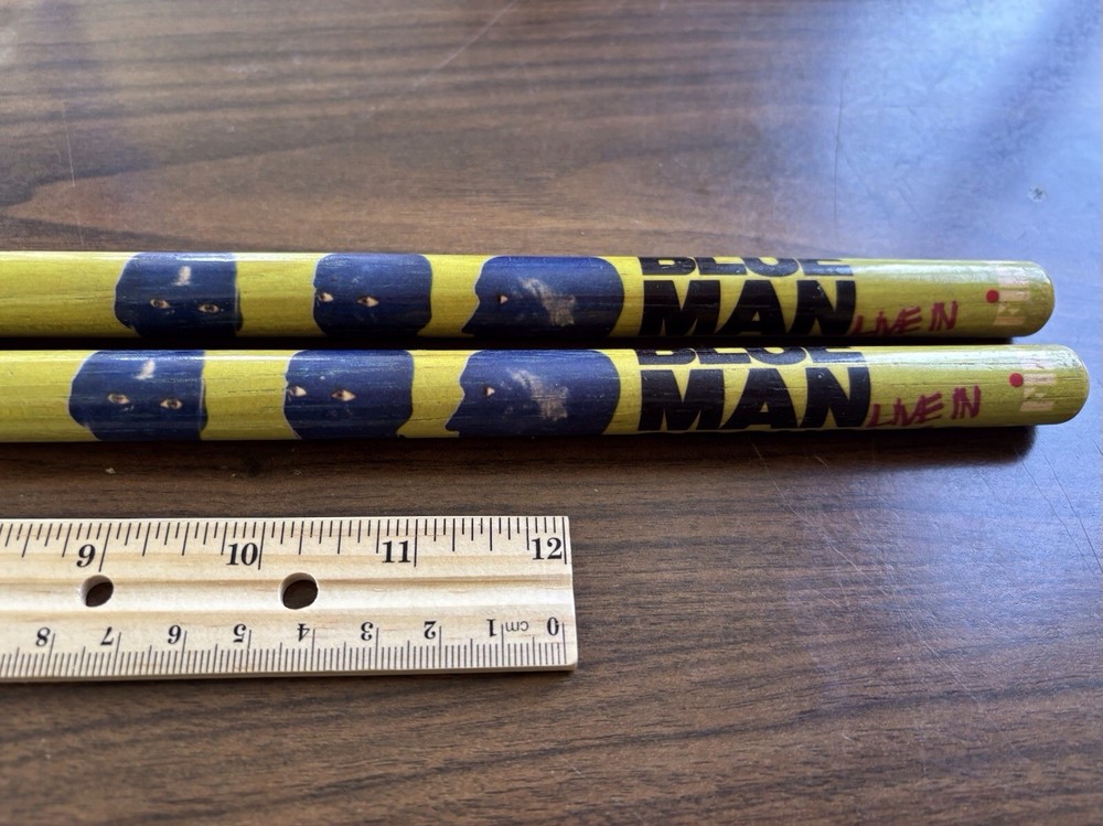 2 Used Blue Man Group" drum sticks