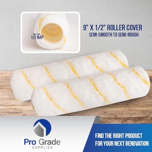 - Paint Roller Covers - 1/2 X 9 Inch Microfiber 6 Pack 6 Ea 1/2" Micro