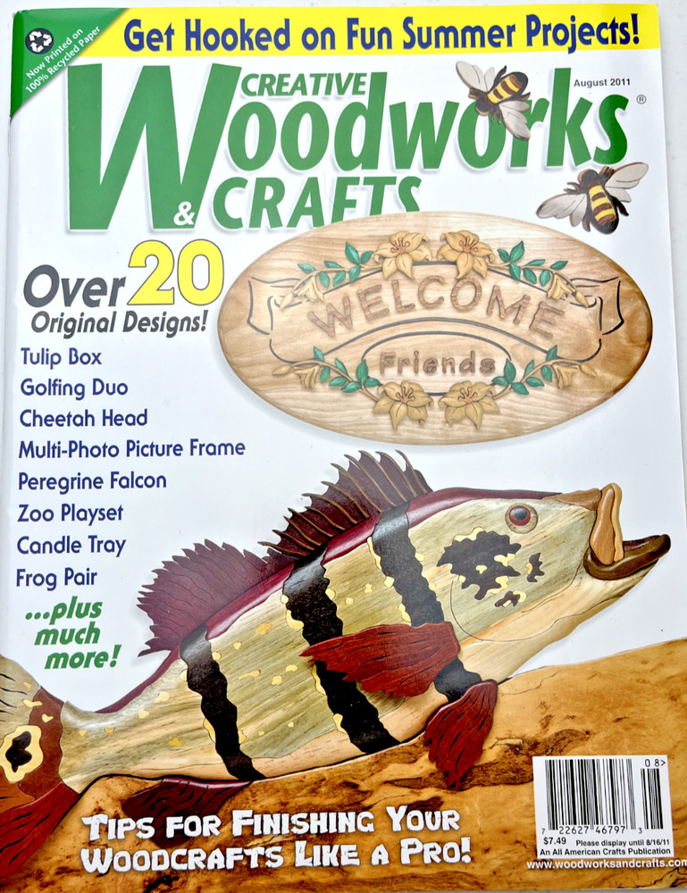 Scroll Saw Patterns Included! Creative Woodworks & Crafts Issue #158- 2011- NEW