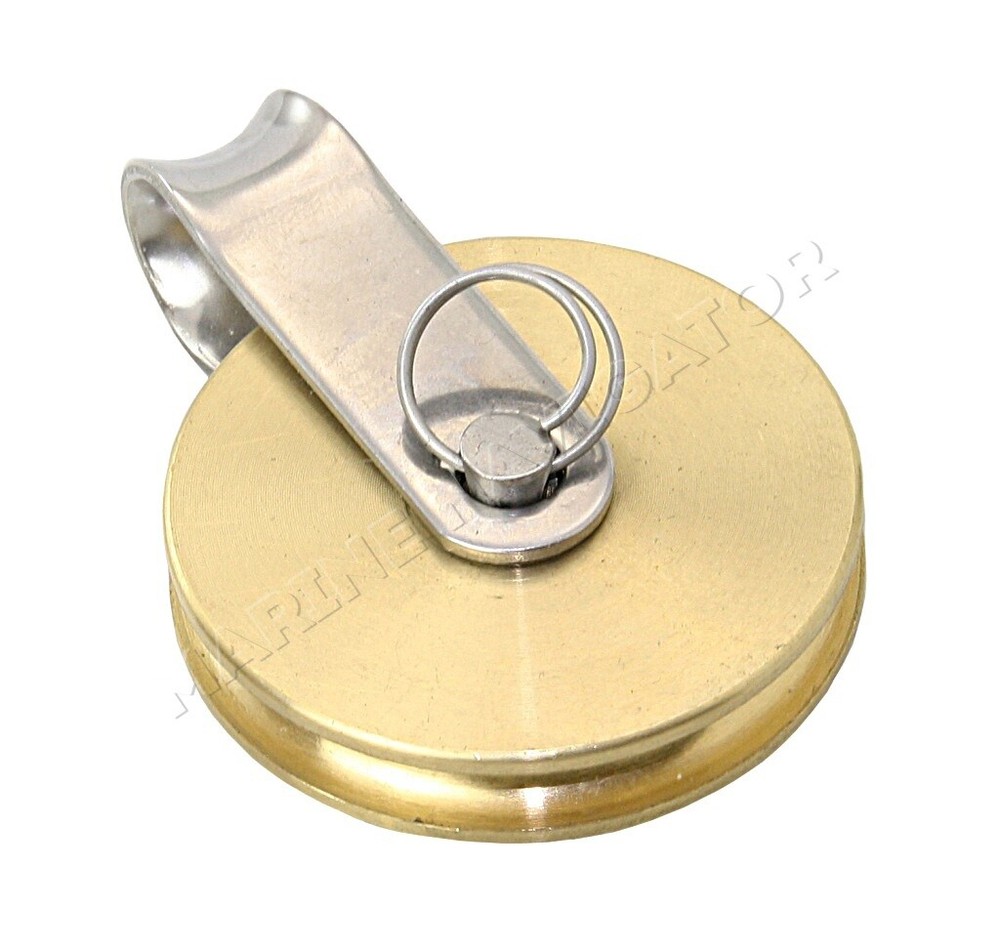 BARTON Wire Rope Single Block with Fixed Eye Brass Sheave 45mm