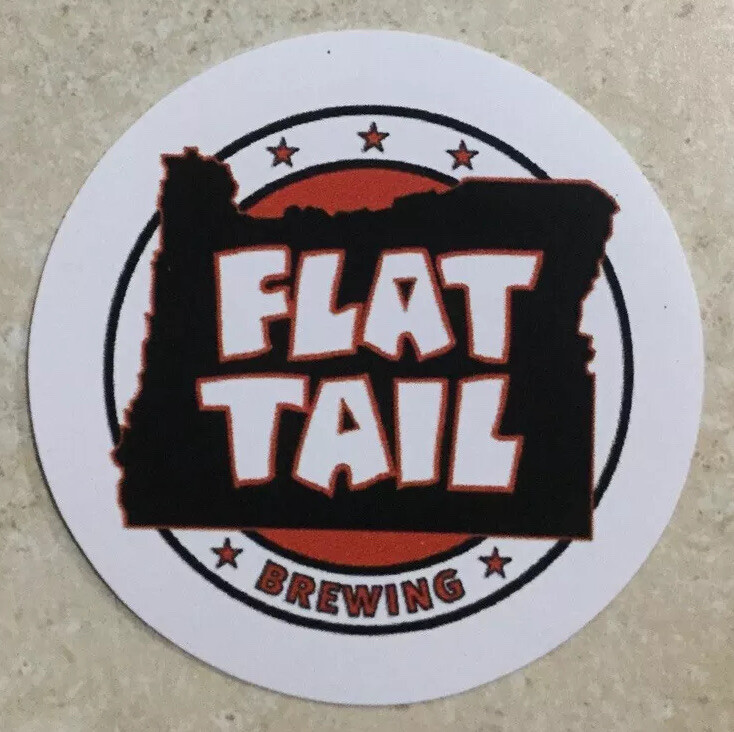 Flat Tail Brewing Company STICKER Decal Beer Micro Corvallis Oregon OR