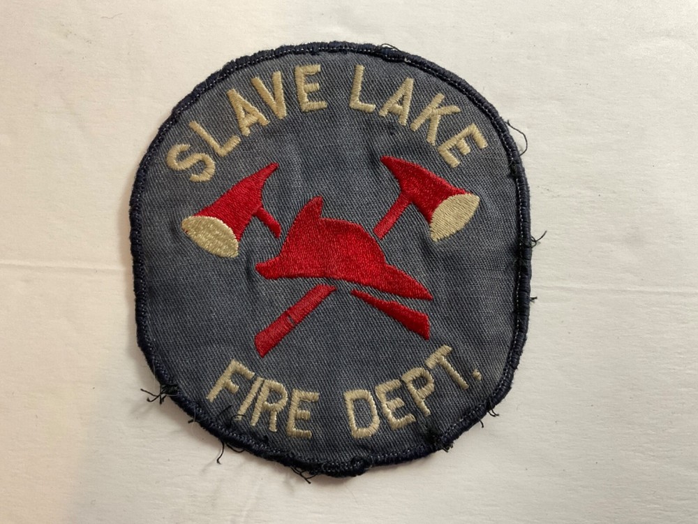 Rare Vintage Slave Lake Fire Dept. Patch Alberta Canada