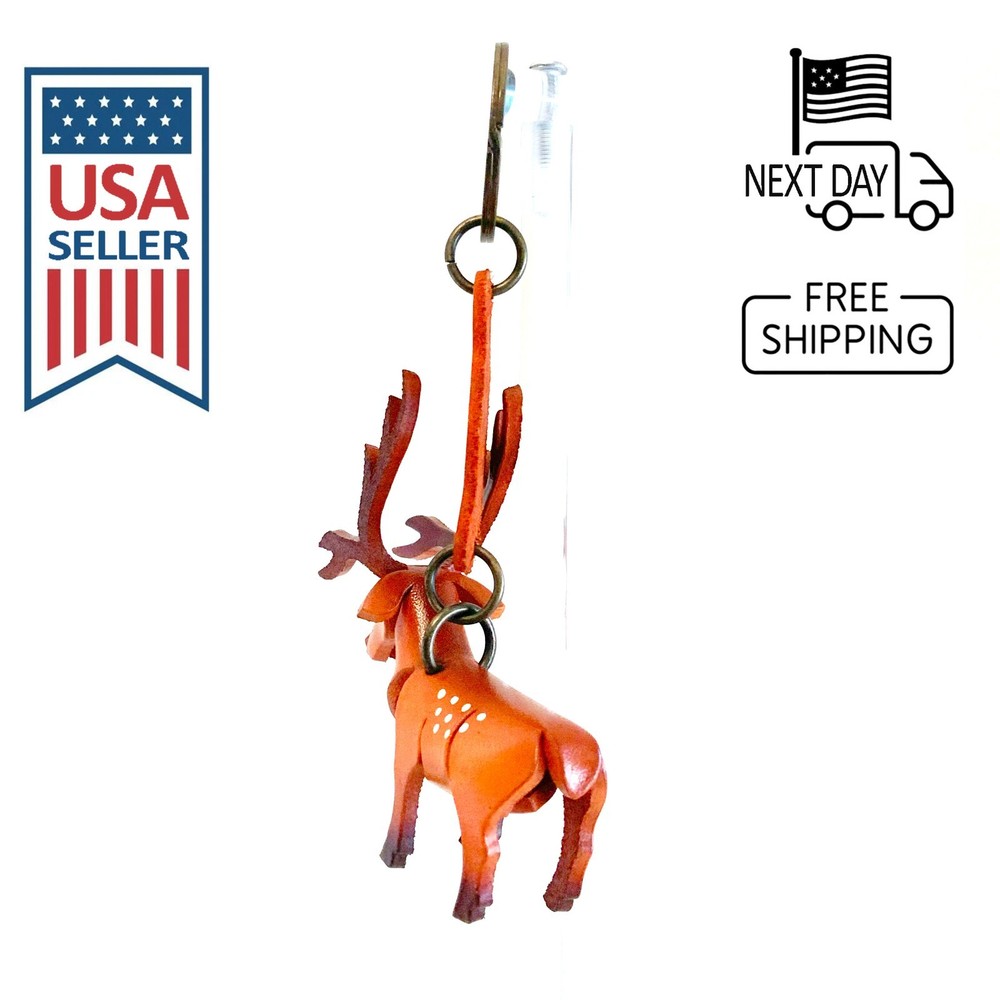 Sika Deer Handmade Leather Keyring
