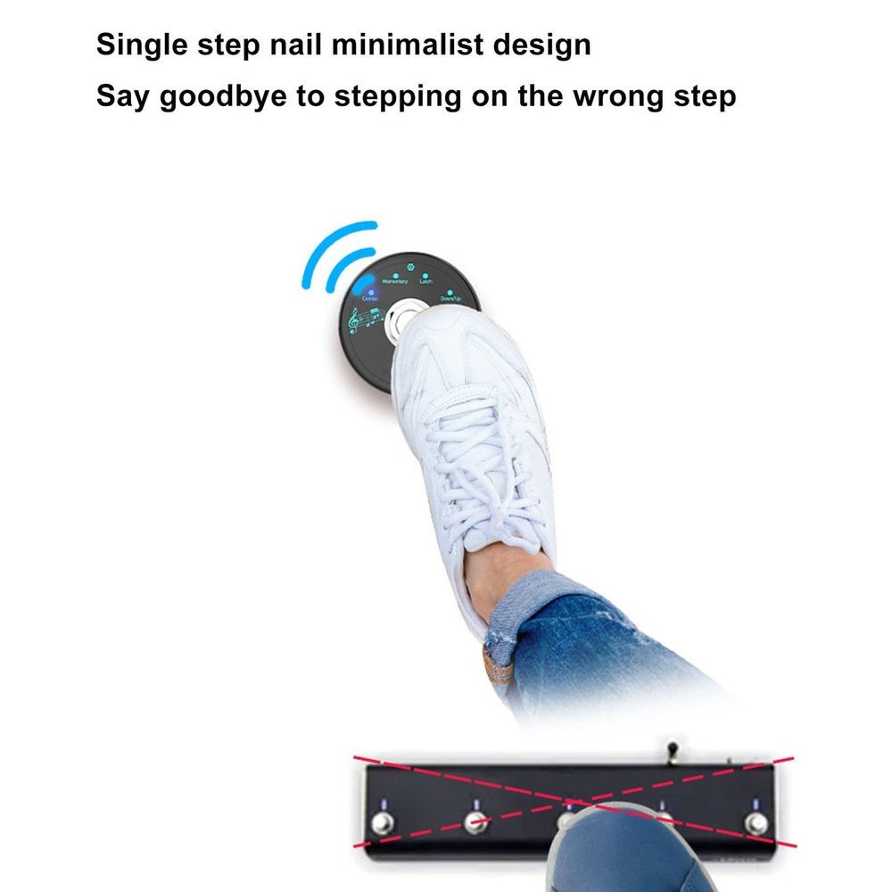 BT 5.1 MIDI Foot Controller Wireless Multifunctional USB MIDI Controller