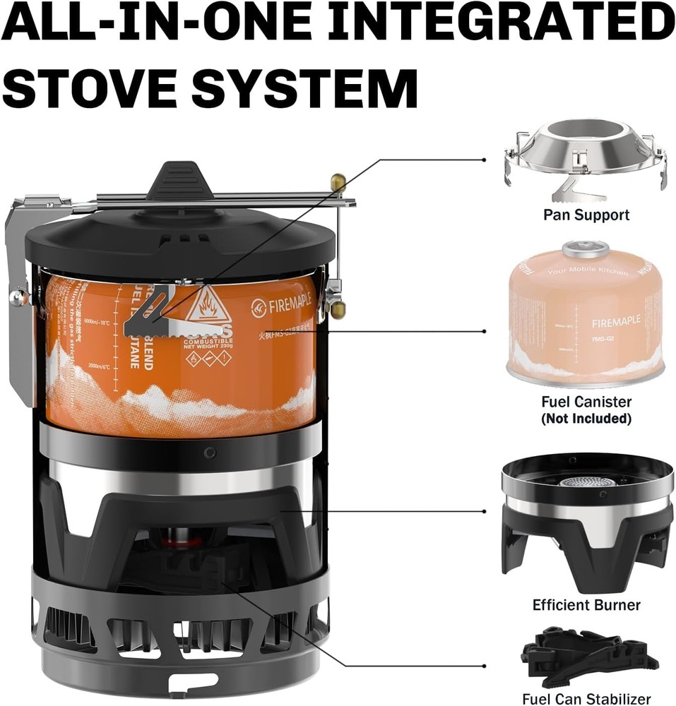 Star X2 Pro Backpacking and Camping Stove-Fast Boiling, Compact and Efficient Ca