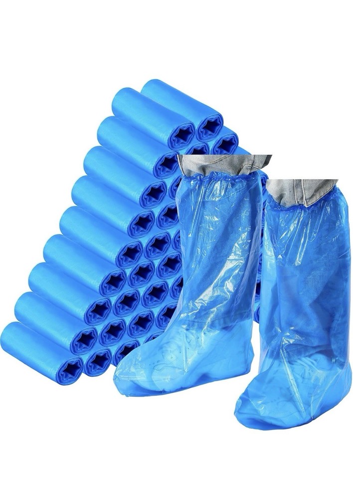 Chicingyou 200 Pack Thick Disposable Boot and Shoe Covers Non Slip Heavy Duty