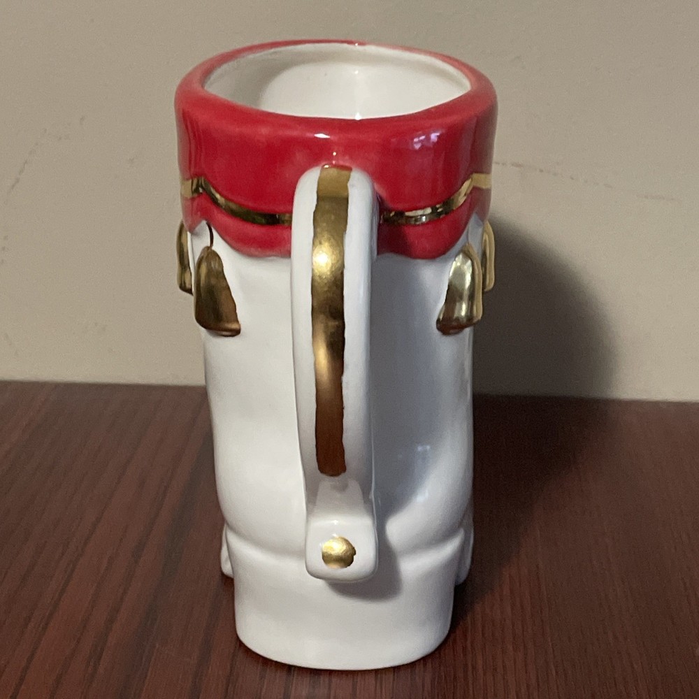 1972 Santa Boot Pitcher Ceramic 5.5” 16oz