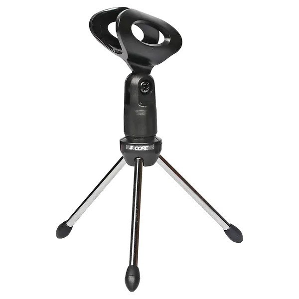 5 Core Mic Stand Adjustable Desktop Microphone Stands Tripod Portable Foldable