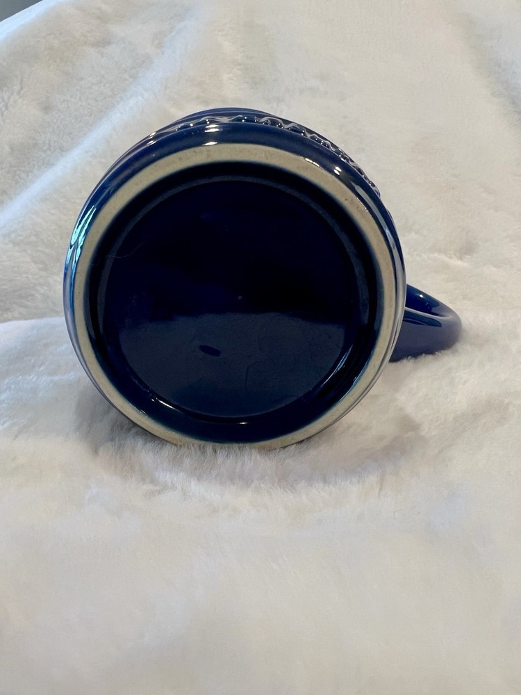 "Cobalt" 14 Oz LE CREUSET Medium Tea Mug Stoneware Coffee Cup Blue