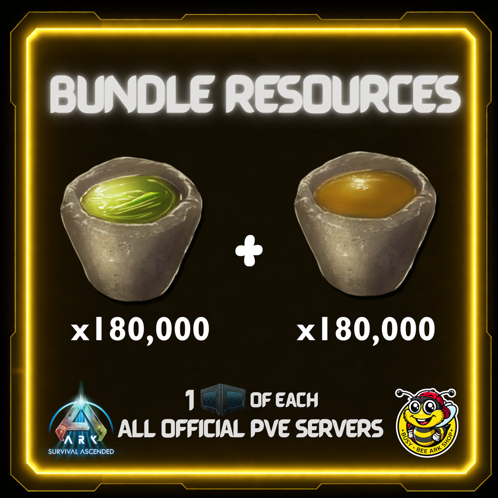 Ark Survival Ascended PVE- Resources- Bundle -ASA XBOX/PS5/PC -Official