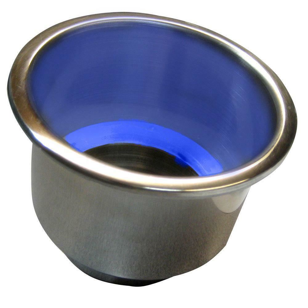 Whitecap Cupholder SS LED Blue #S-3511BC