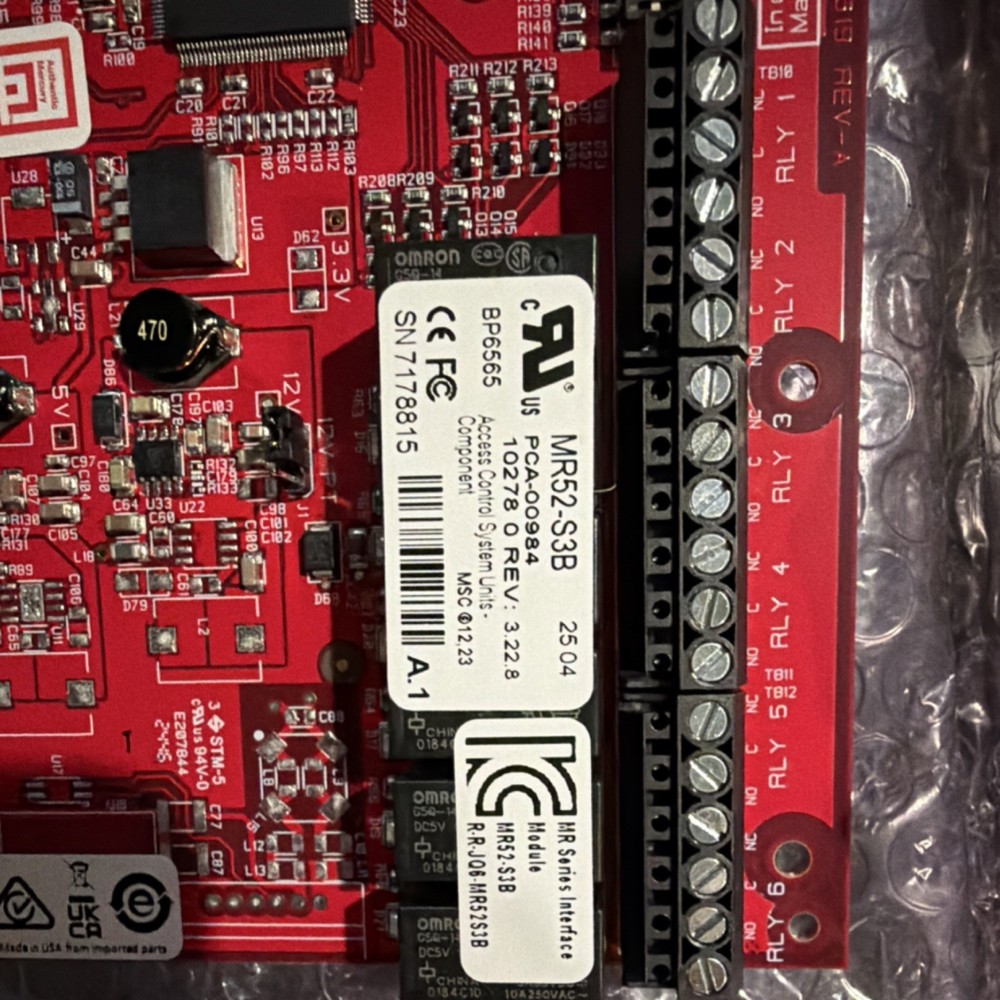 Mercury MR52-S3B Access Control Board Access Control Panel MR52-S3B