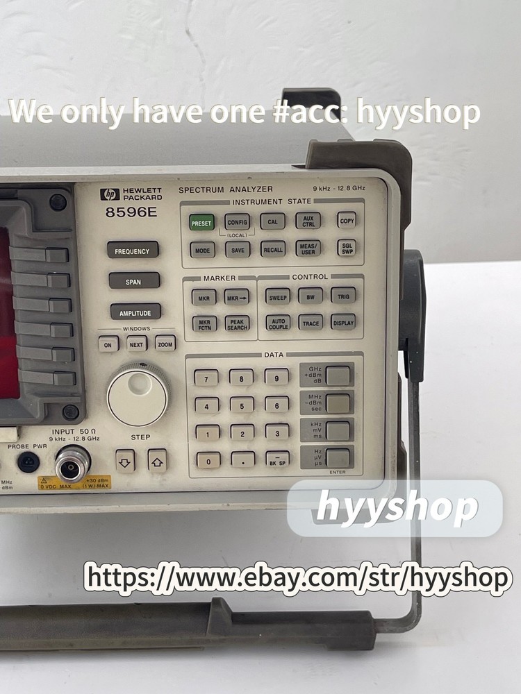 1PCS HP Spectrum Analyzer 8596E 9KHz-12.8GHz /hyy