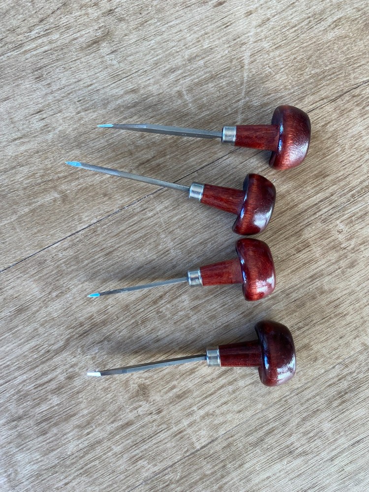 E C Lyons palm-handled engraving/wood-engraving printmaking / engraving tools