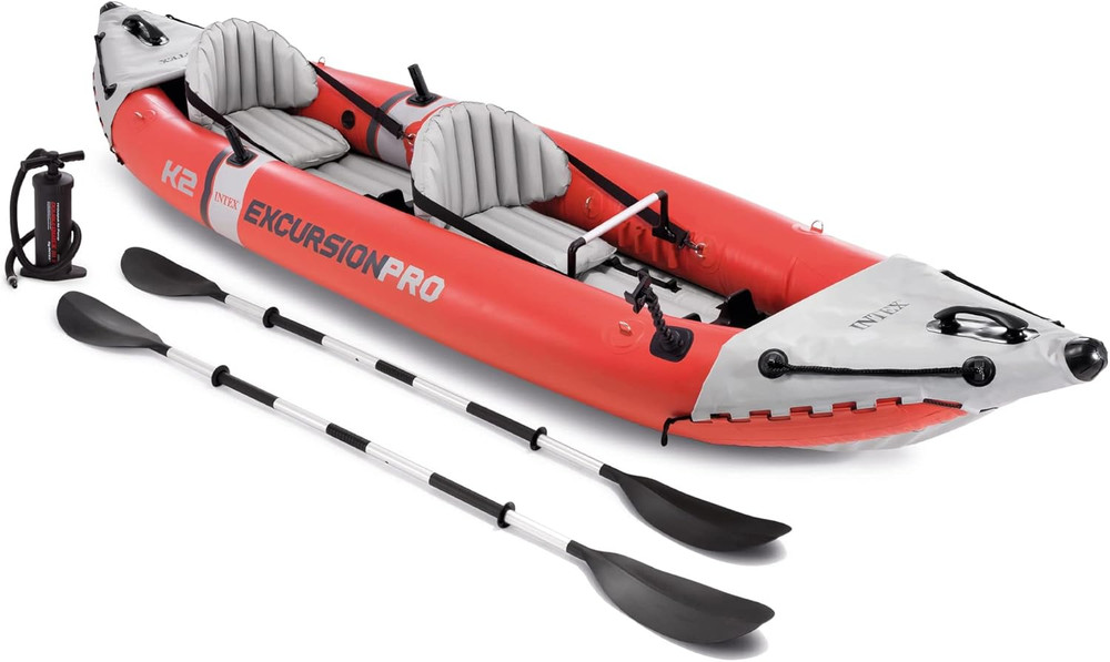 68309EP Excursion Pro K2 Inflatable Kayak Set Includes Paddles High-Output Pump