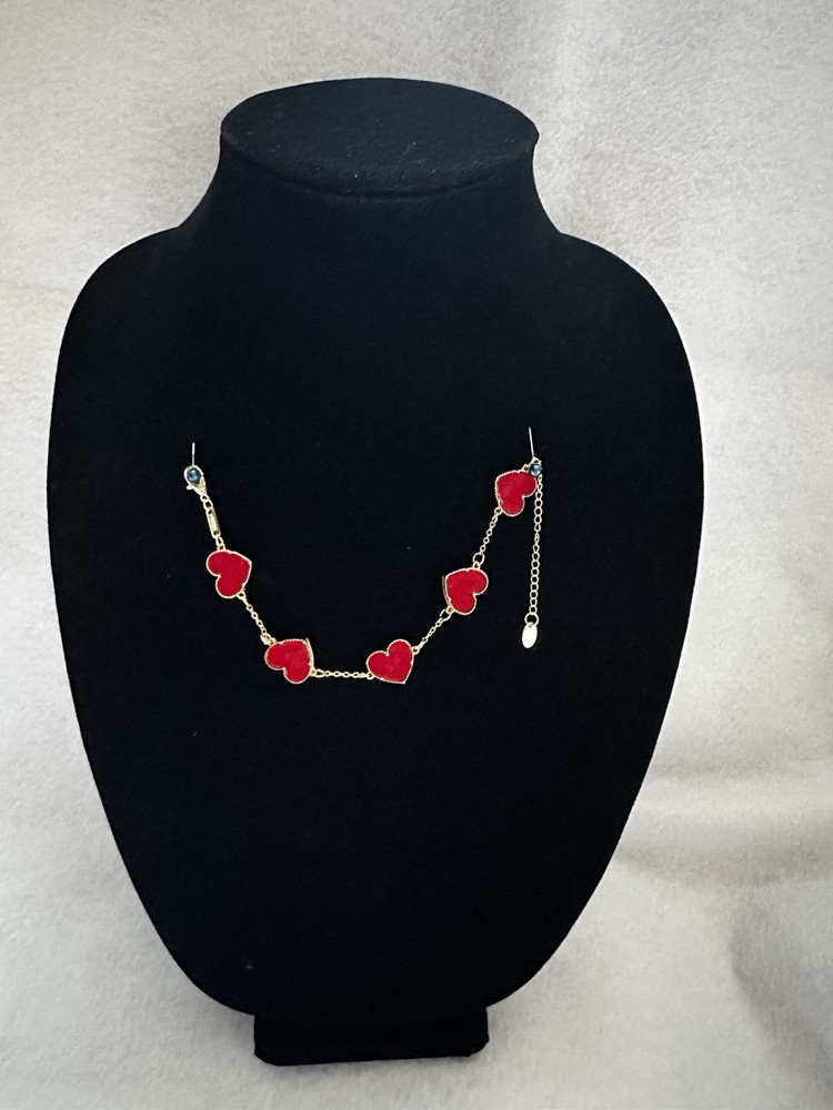 Reversible Heart Bracelet Red