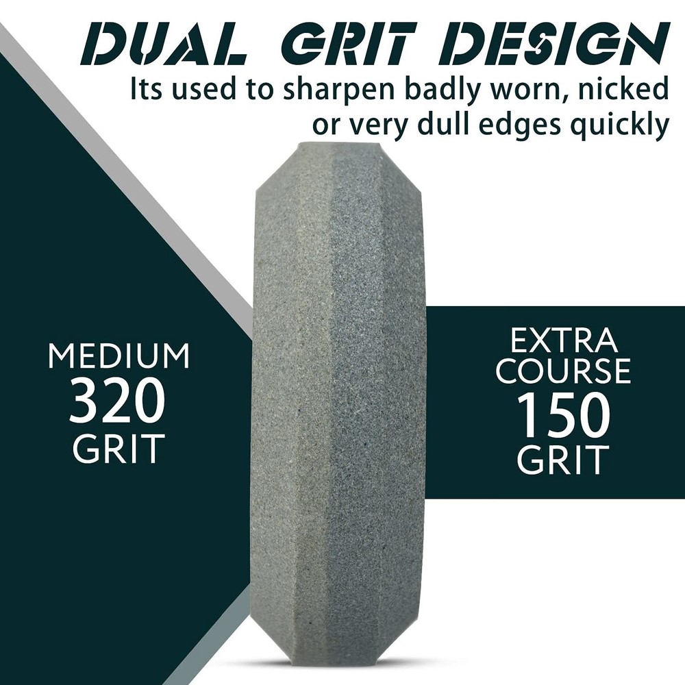 Nedfoss Dual Grit Sharpening Puck for Axe Hatchet with Sheath