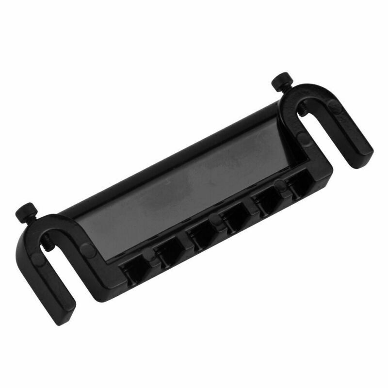 Black Flexible Wraparound Bridge Tailpiece for LP Les Paul SG Solid-Body Guitar