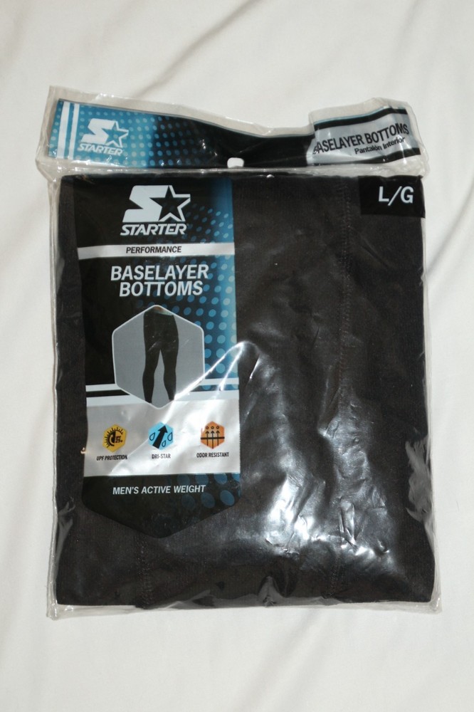 MEN'S STARTER PERFORMANCE BASELAYER BOTTOMS SIZE LARGE BLACK