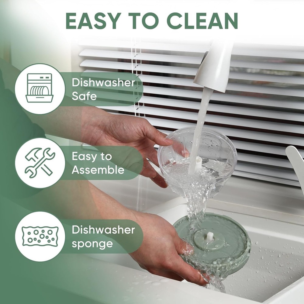 Vegetable Chopper Manual Food Chopper with Container, Hand Pull String Veggie