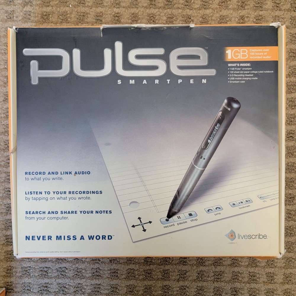 Livescribe Pulse 1GB Smart Pen Audio Recorder