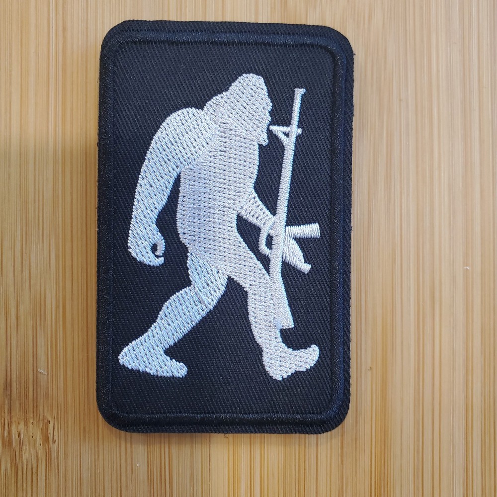 SASQUATCH Fun Sarcastic Tactical Morale Patch Hook and Loop