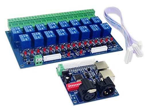 16 Channel DMX Controller Relay Switch Dimmer Kit 16 Way Relay Switch DJ