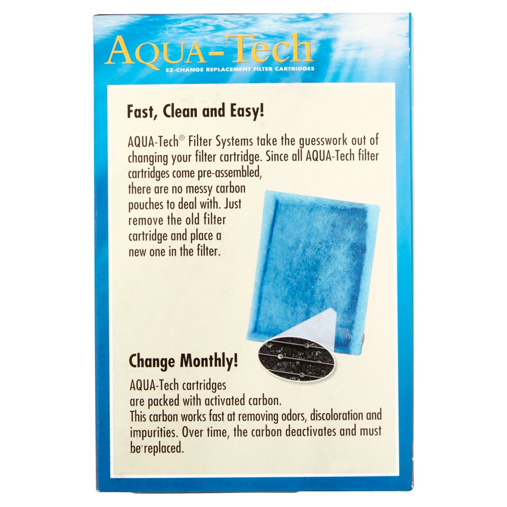 Aqua-Tech Ez-Change Replacement #3 Aquarium Filter Cartridge, 6 Pack