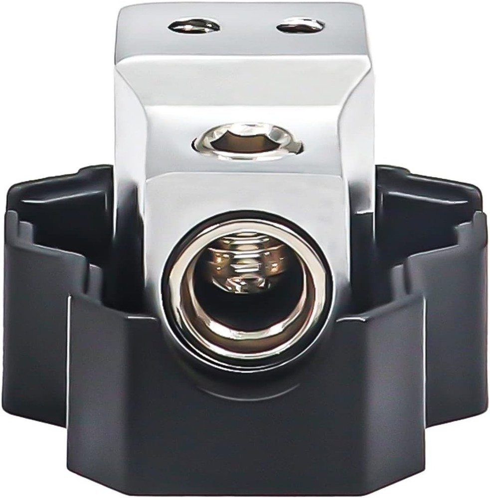 Compact 2-Way Power Distribution Ground Block for Multiple Amplifiers - 2 Count