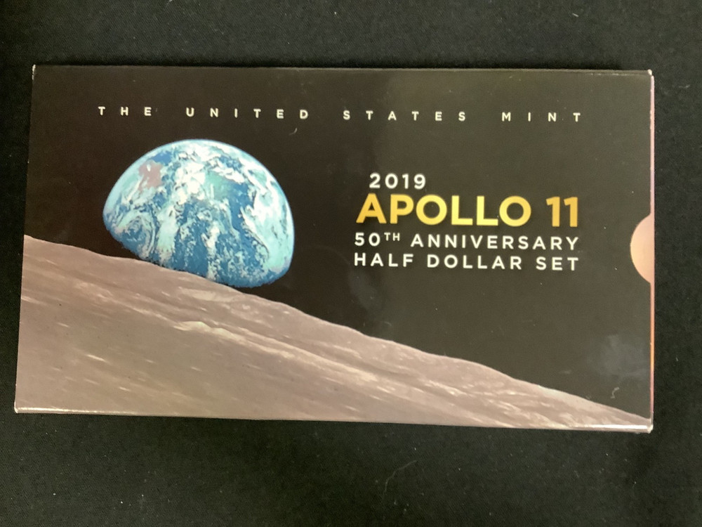 2019 Apollo 11 50th Anniversary Half Dollar Set - 2 Coins