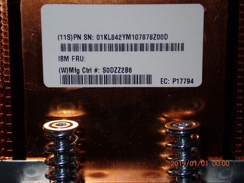 IBM 01KL663 HeatSink For 8335-QTW Power CPU Processor Server System