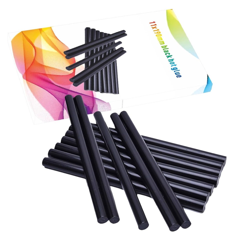 Full Size Black Hot Glue Sticks
