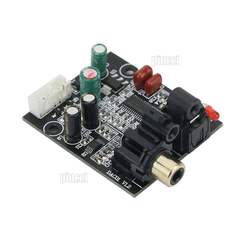 DAC Digital Decoder 24 Bit 192K Optical Fiber Coaxial Decoding CS8416+CS4344