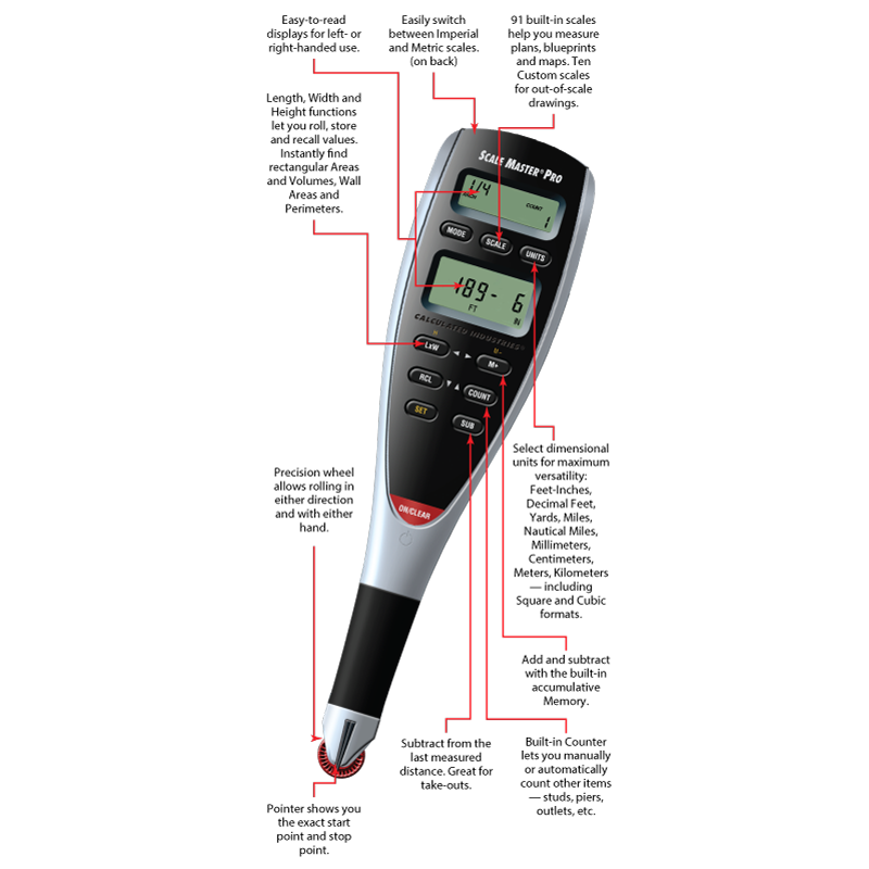 Calculated Scale Master Pro 6025 -Digital Measure Tool