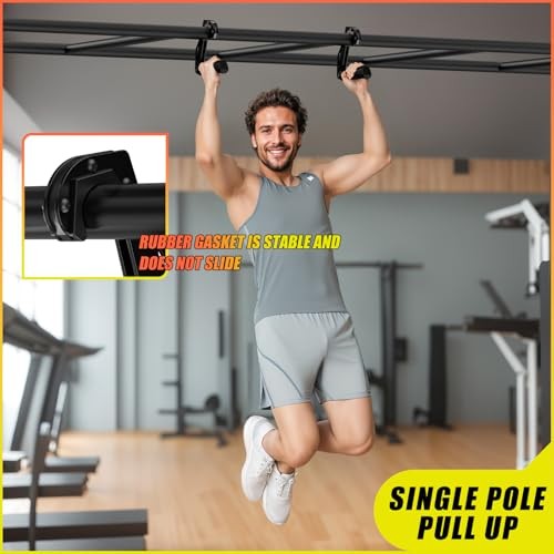 Neutral Grip Handles for Pull Up Bar, Pull Up Handles with Ergonomic Portable