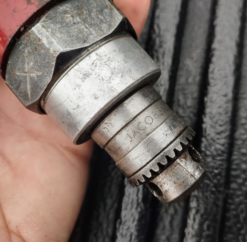 MAC TOOLS Inline Air Drill With JACOBS 0-1/4” Keyed Chuck TESTED