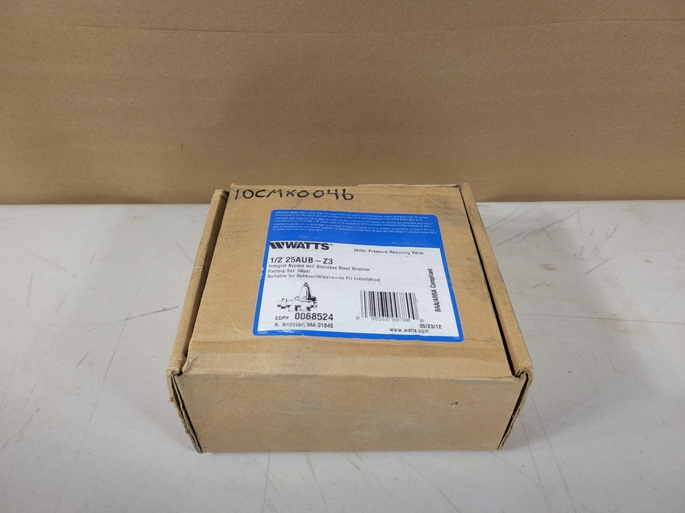 WATTS 1/2" Water Pressure Reducing Valves 25AUB-Z3