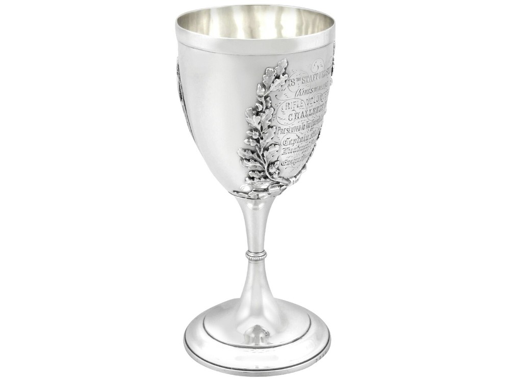 Antique Victorian Sterling Silver Goblet 1862