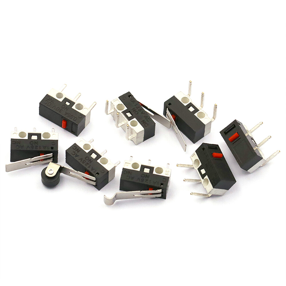 3-Pins PCB Momentary Push Micro Switche Micro Limit Switch 1A 125V Mouse Button